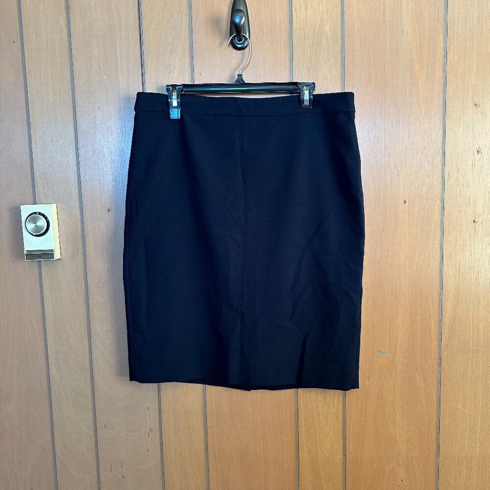 J. Crew Dark Navy Pencil Midi Skirt Women's Size 12